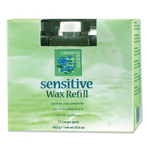 [clean+easy] Sensitive Wax Refill-Large, 12pk